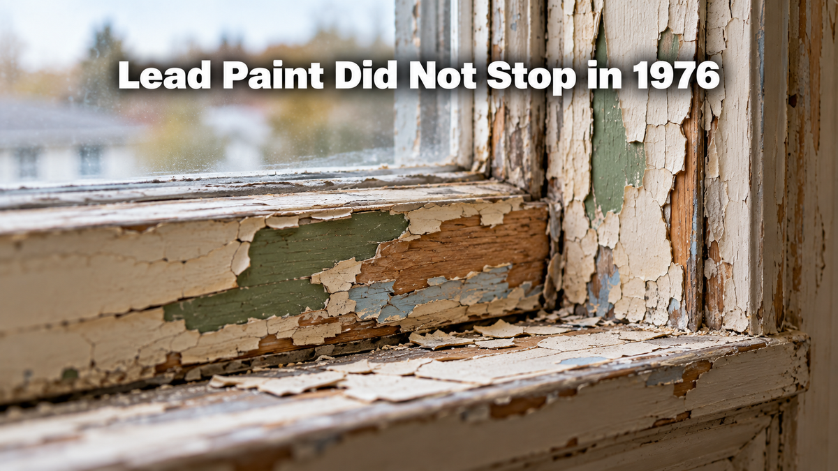 Lead Paint Did Not Stop in 1976: The Renovation Hazard That Goes Home