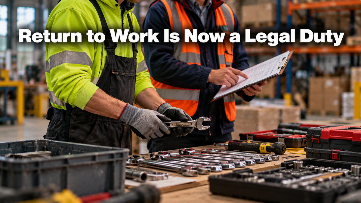 Return to Work Is Now a Legal Duty in BC