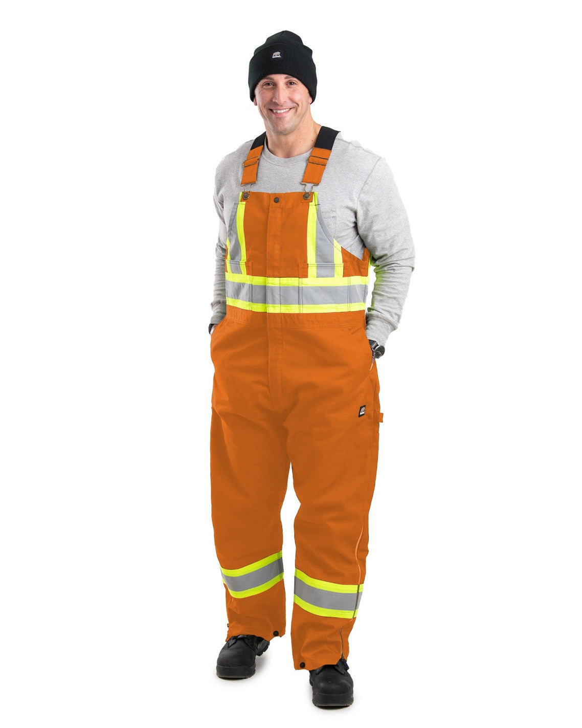 Berne High Visibility Men's Unlined Work Overalls HVB914