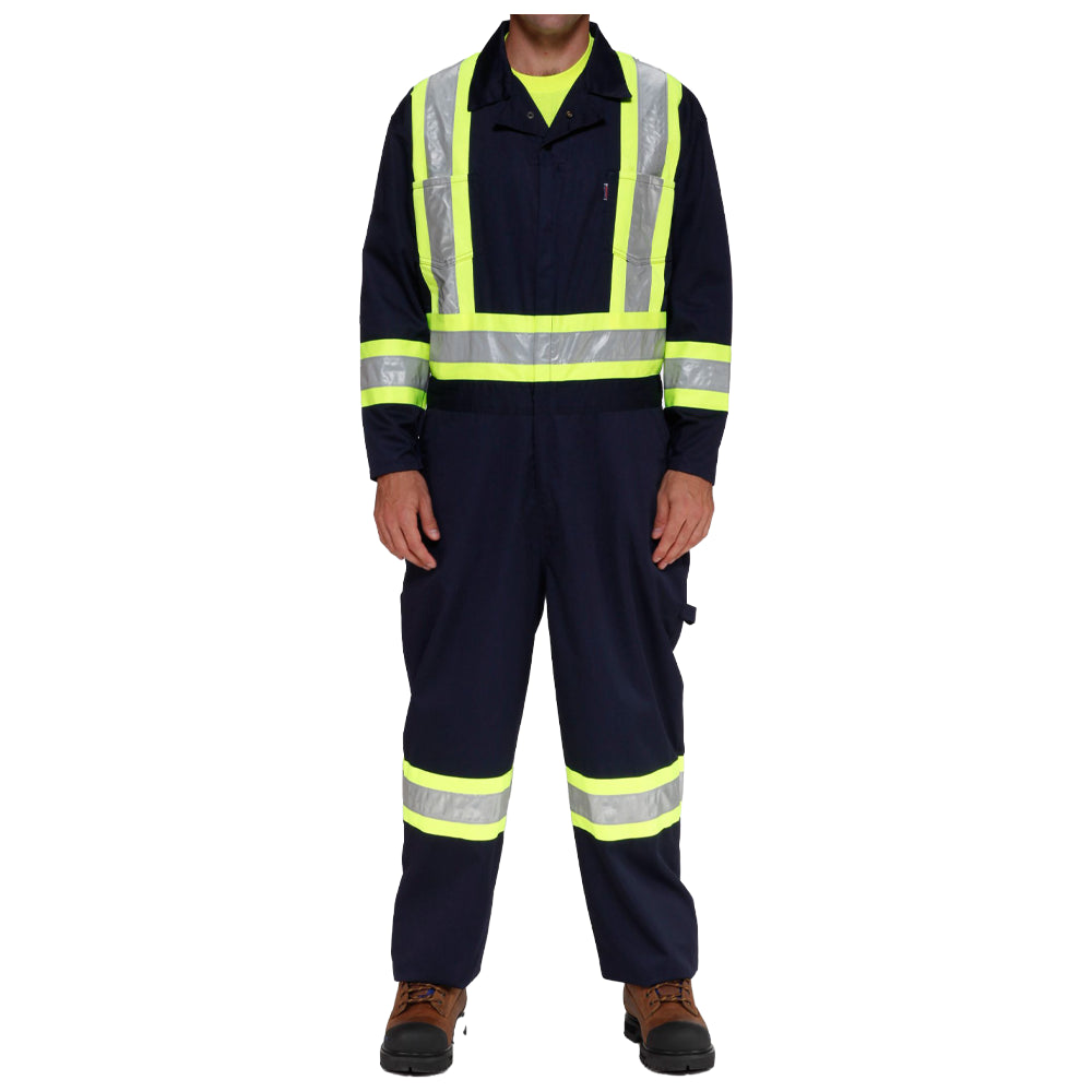Hi VIS Premium Cotton Coverall w/ Refl. Tape