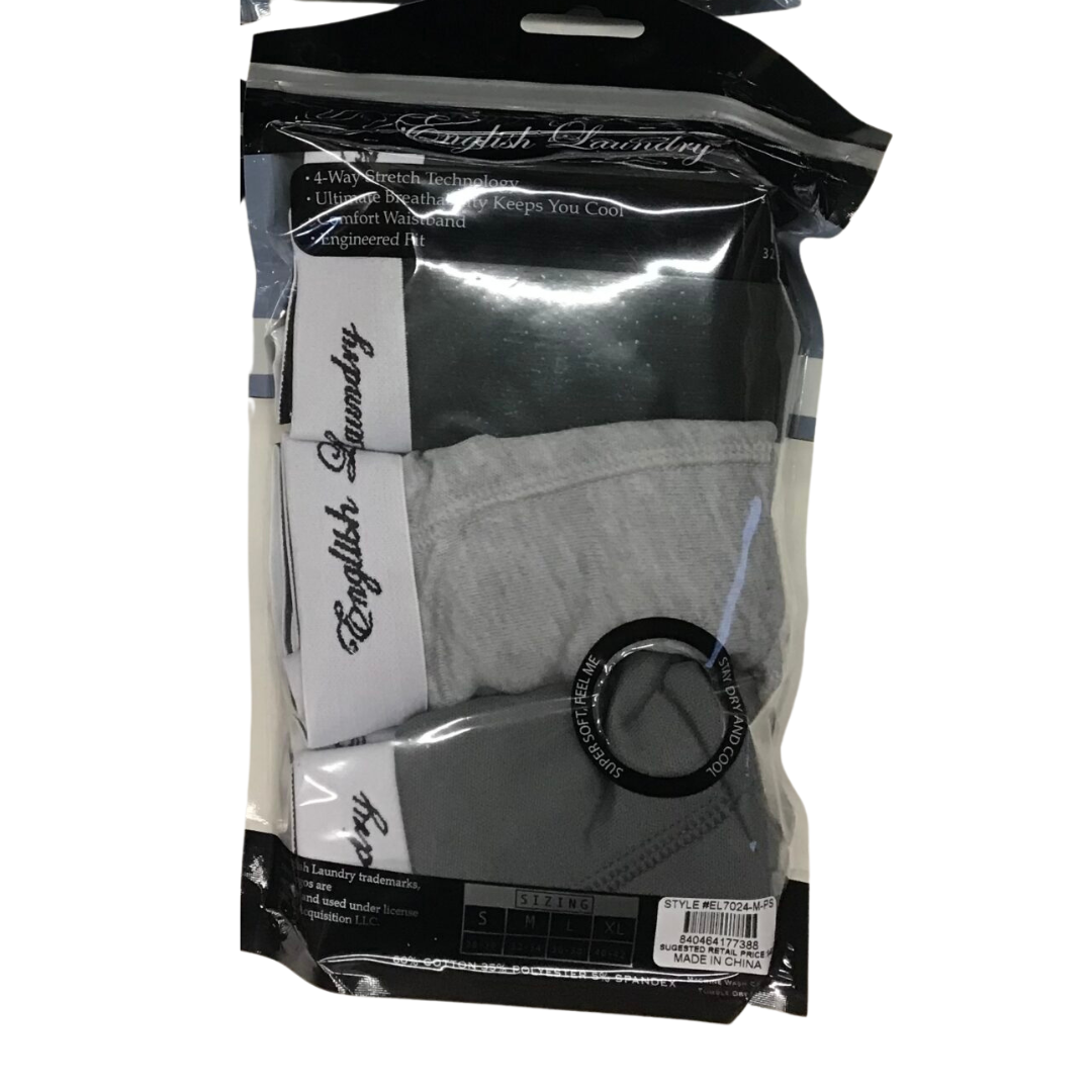 Men’s 3-Pack Boxer Briefs – “English Laundry”