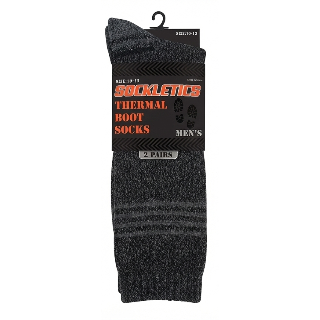 Men’s Sockletics Cotton Blend Marled Thermal Socks