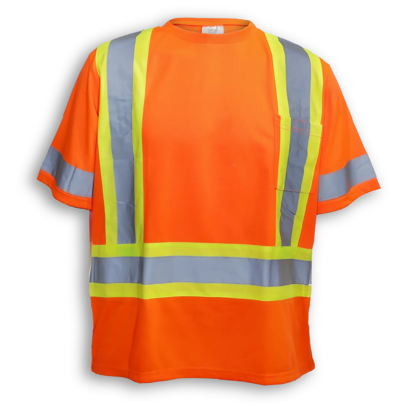 Big K Poly/Cotton Lime Traffic Safety T-Shirt