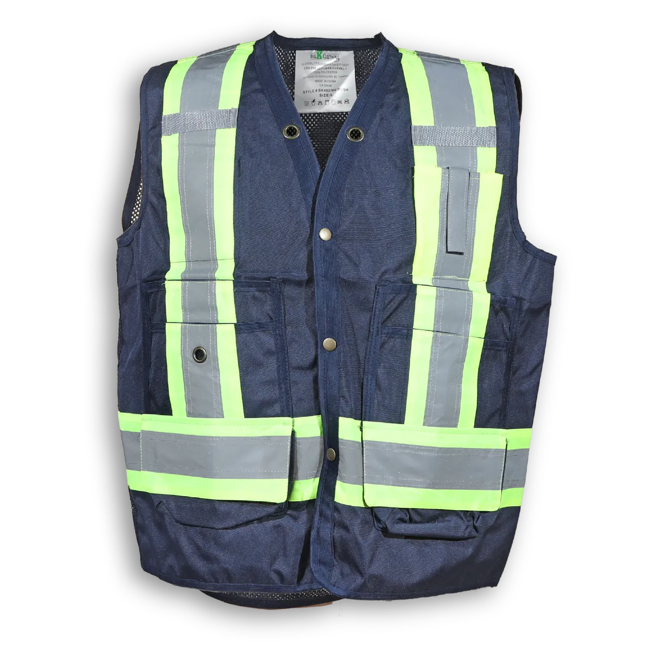 Big K 100% Polyester Mesh Surveyor Vest