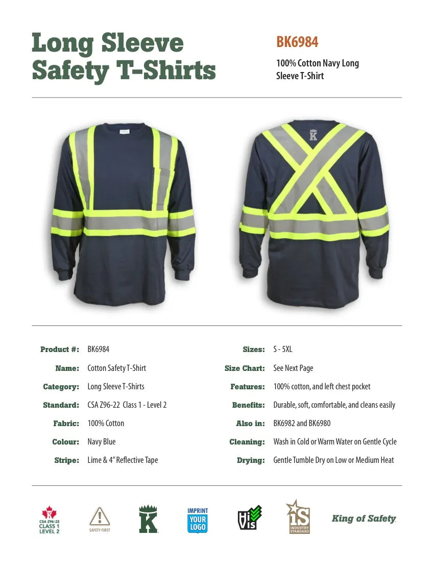 Big K 100% Cotton Traffic Long Sleeve Shirt