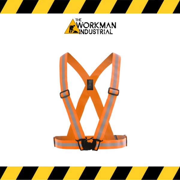 Forcefield hi-vis adjustable safety sash in orange.