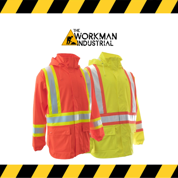 Forcefield Hi-Vis FR Rain Jacket | Waterproof & CSA Certified