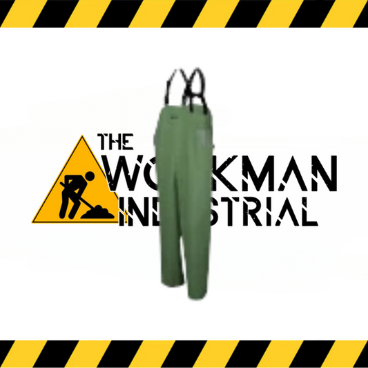 Ground Force 801 Hurricane flame retardant and chemical resistant rain overalls.