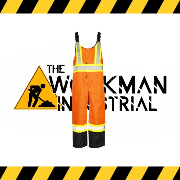 Ground Force hi-vis winter traffic overalls in fluorescent yellow/orange