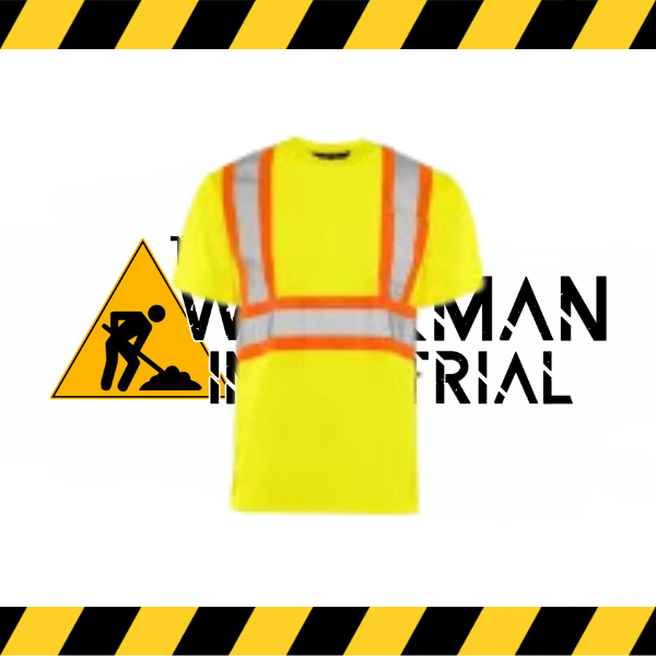 Ground Force short sleeve hi-vis performance t-shirt in moisture-wicking polyester.