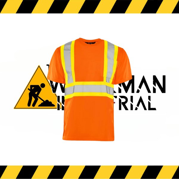 Ground Force short sleeve hi-vis performance t-shirt in moisture-wicking polyester.