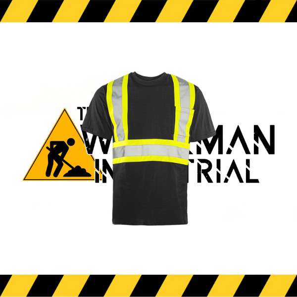 Ground Force short sleeve hi-vis traffic t-shirt in fluorescent yellow/orange.