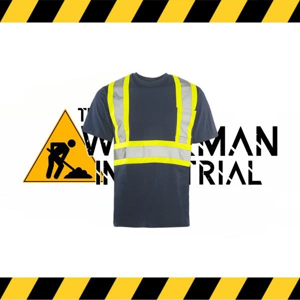Ground Force short sleeve hi-vis traffic t-shirt in fluorescent yellow/orange.