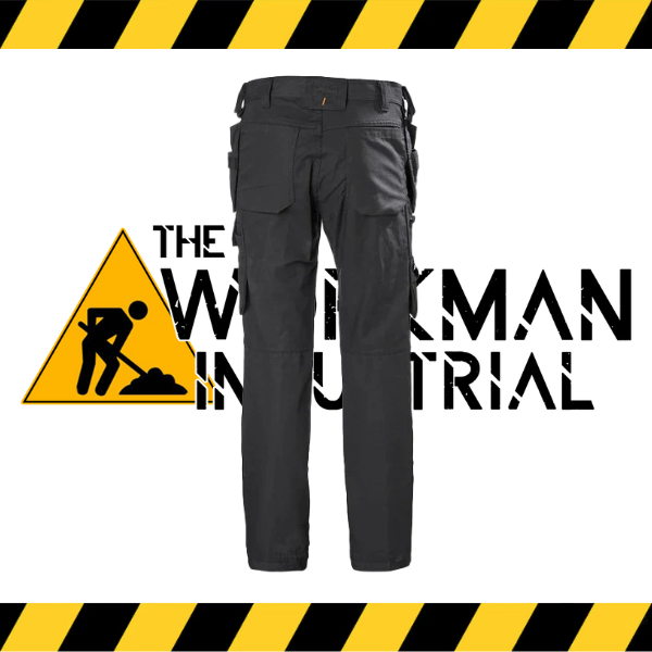 Helly Hansen Oxford construction pants in black.