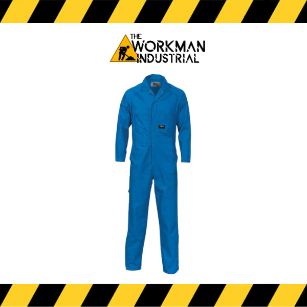 NomadPro 65/35 polyester cotton work coveralls in blue.