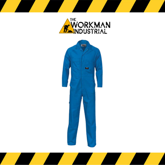 NomadPro 65/35 polyester cotton work coveralls in blue.
