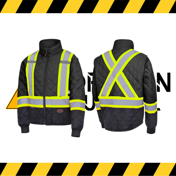 Pioneer Hi-Vis Quilted Freezer Jacket | Action Back Mobility