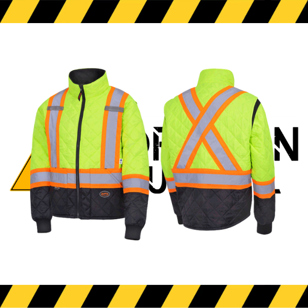 Pioneer Hi-Vis Quilted Freezer Jacket | Action Back Mobility
