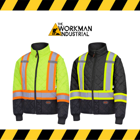 Pioneer Hi-Vis Quilted Freezer Jacket | Action Back Mobility