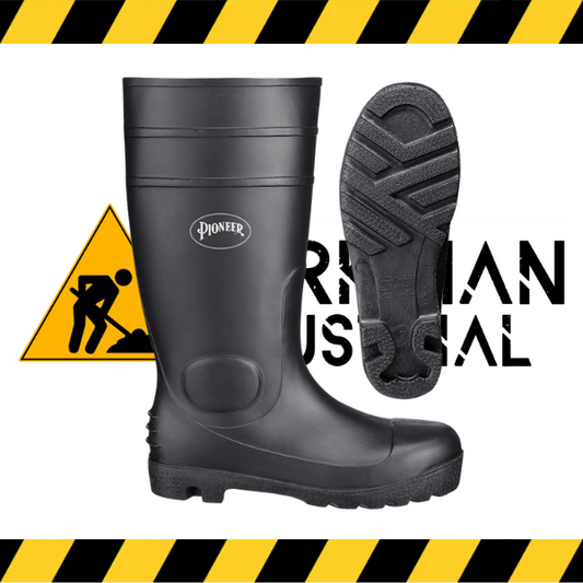 The Pioneer general-purpose tall black PVC boot.