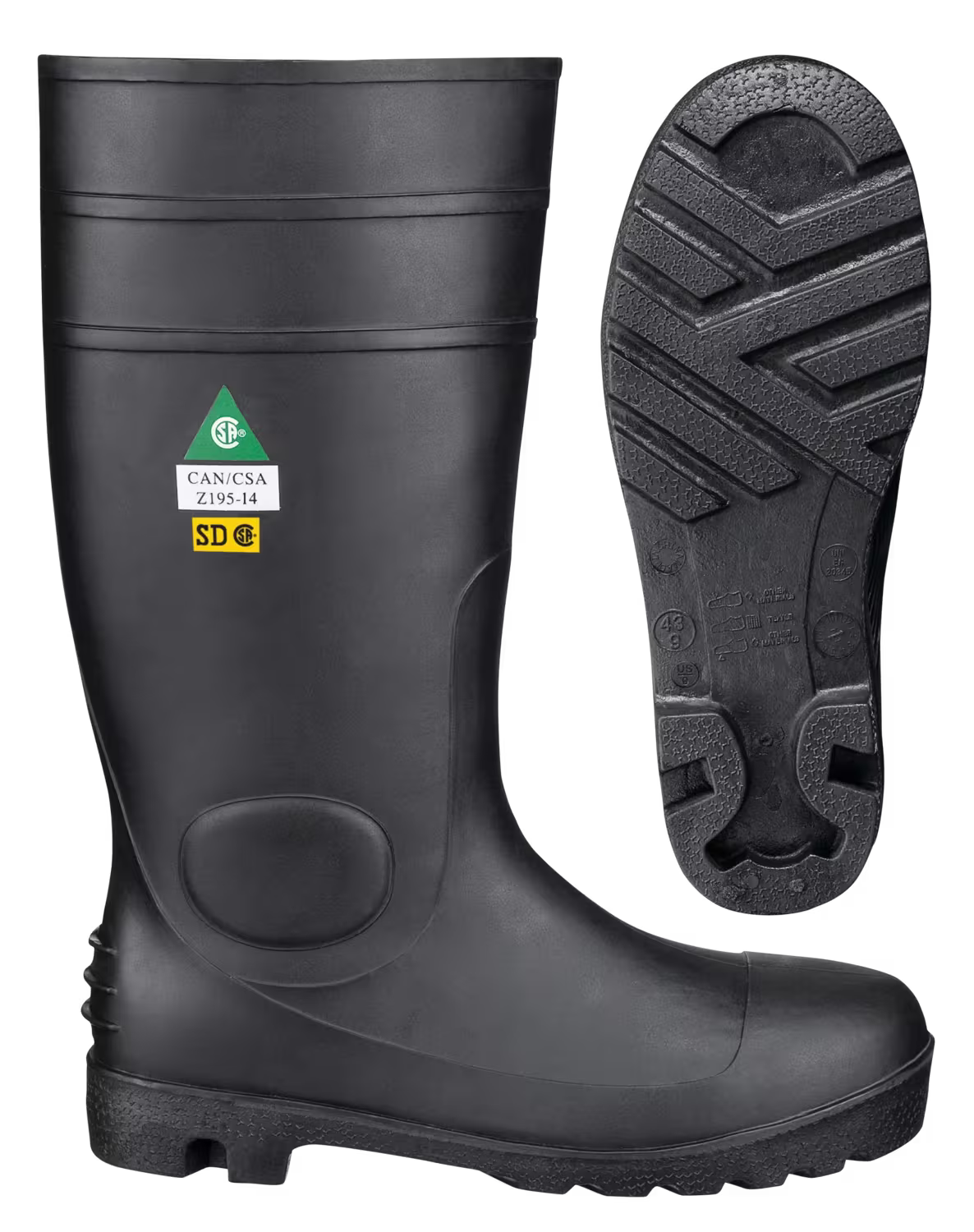 Steel Toe/Plate PVC Boot