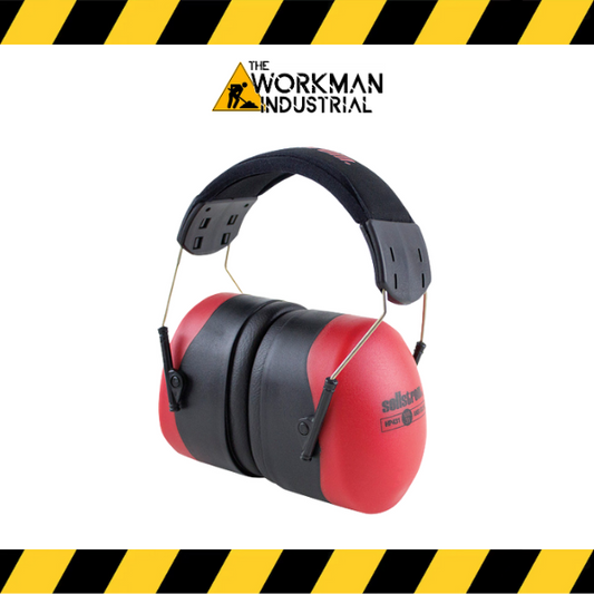 Sellstrom HP431 premium over-the-head earmuffs with NRR 31 dB rating.