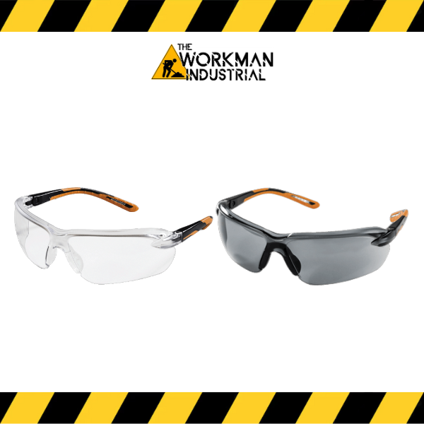 Sellstrom XM310 ballistic-rated safety glasses with adjustable temples.