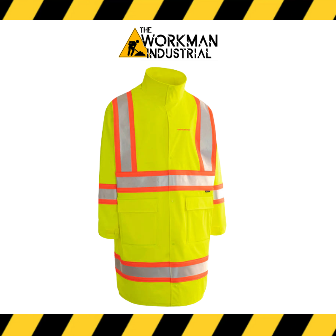 Forcefield Hi Vis Traffic Safety Long Coat FR