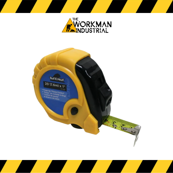 Task Tools 25-foot rubber framing tape measure.