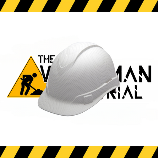 Pyramex Ridgeline cap-style hard hat with a matte graphite hydro dipped finish.