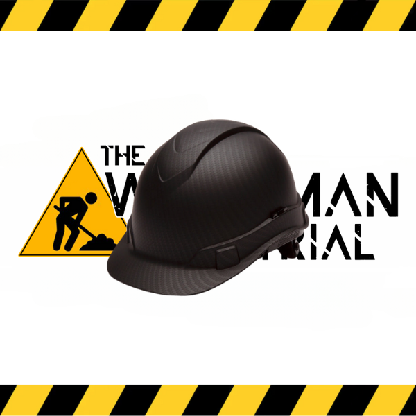 Pyramex Ridgeline cap-style hard hat with a matte graphite hydro dipped finish.
