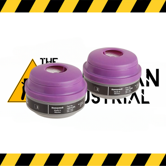 Honeywell P100 respirator cartridge for organic vapor protection.