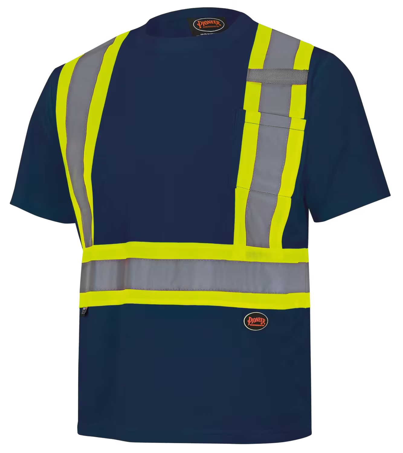 Pioneer Birds eye Safety tape t shirt