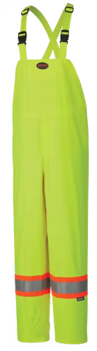 Pioneer Hi-Vis 150D Lightweight Waterproof Safety Bib Pants - Hi-Vis