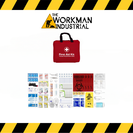 Redi-Medic WorkSafeBC Intermediate First Aid Kit in a red nylon case.