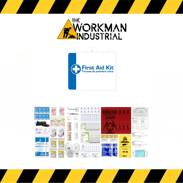 Redi-Medic WorkSafeBC Intermediate First Aid Kit in Metal case.