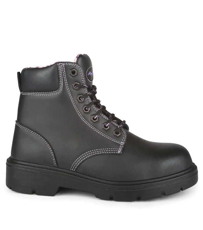 Acton Prolady, black | 5'' women's leather work boots