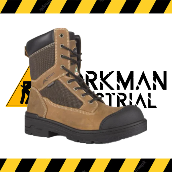 Acton Progress 8-inch waterproof CSA steel toe work boot.