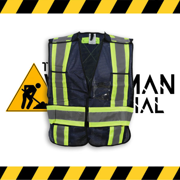 The Big K tearaway mesh safety vest in blue.