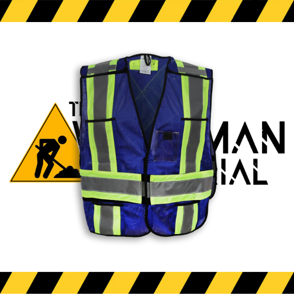 The Big K tearaway mesh safety vest in blue.