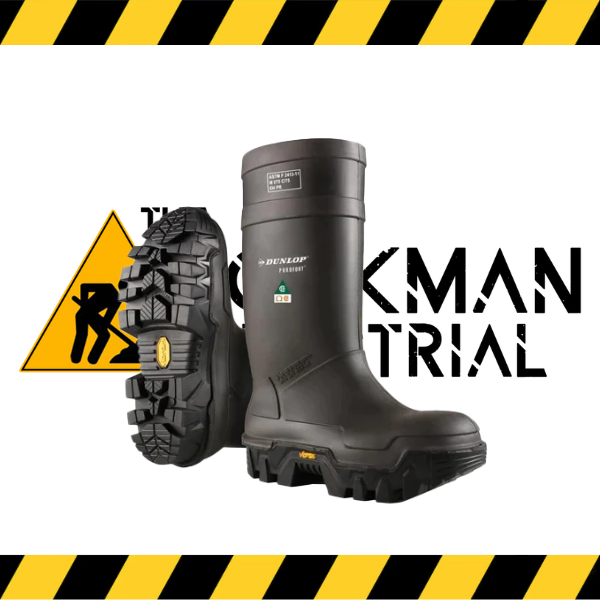 Dunlop Purofort Explorer insulated safety boot with Vibram Fire & Ice sole.