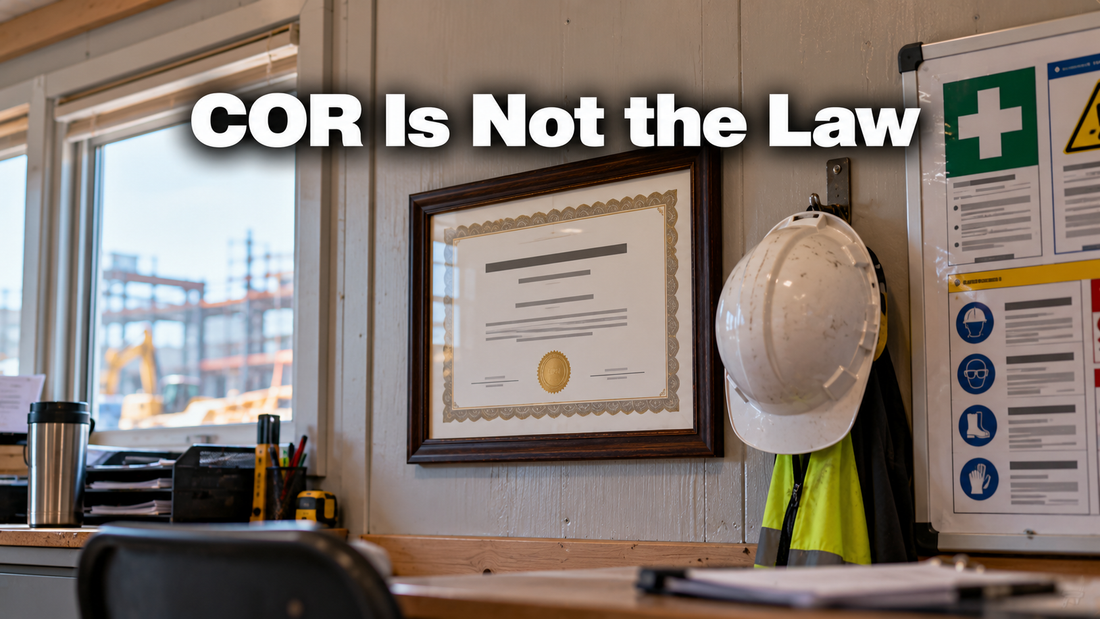 COR Is Not the Law, and You Still Cannot Bid Without It