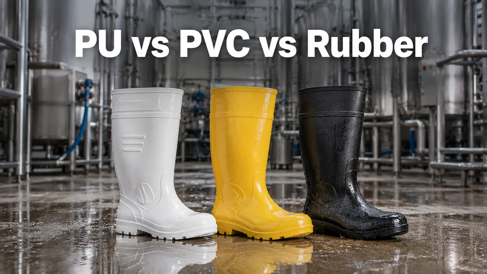 PU vs PVC vs Rubber Safety Boots: Which Material Actually Suits Your Work (2026)