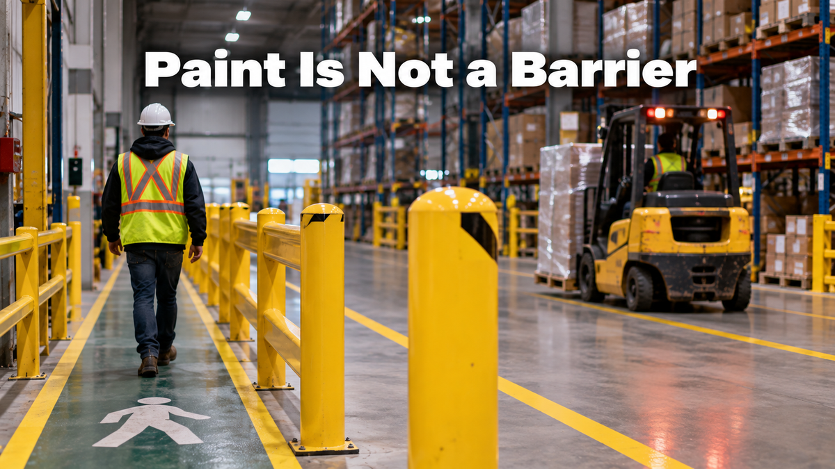 Forklifts and Pedestrians: Why Paint Is Not a Barrier (2026)