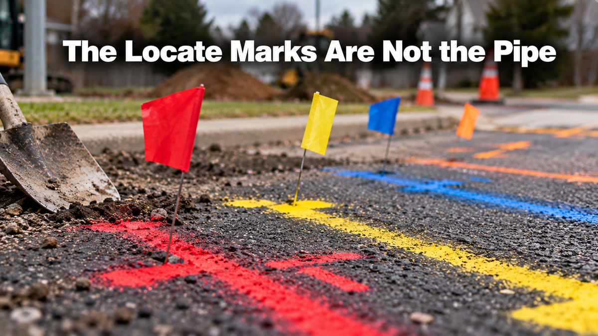 The Locate Marks Are Not Where the Pipe Is