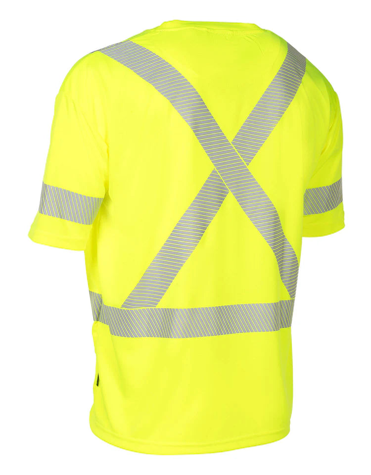 Hi Vis Crew Neck Short Sleeve Ultrasoft Technical Tee