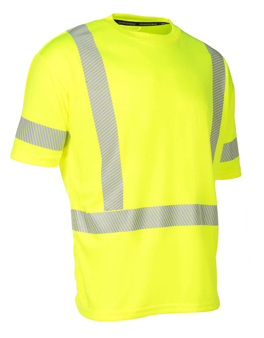 Hi Vis Crew Neck Short Sleeve Ultrasoft Technical Tee