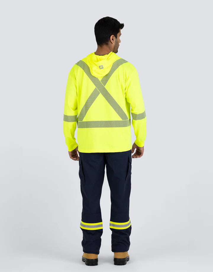 Forcefield Hooded Long Sleeve Ultrasoft Technical Tee