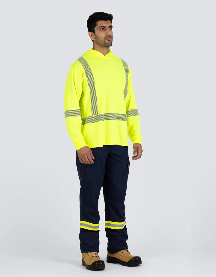 Forcefield Hooded Long Sleeve Ultrasoft Technical Tee