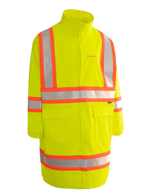 Forcefield Hi Vis Traffic Safety Long Coat FR
